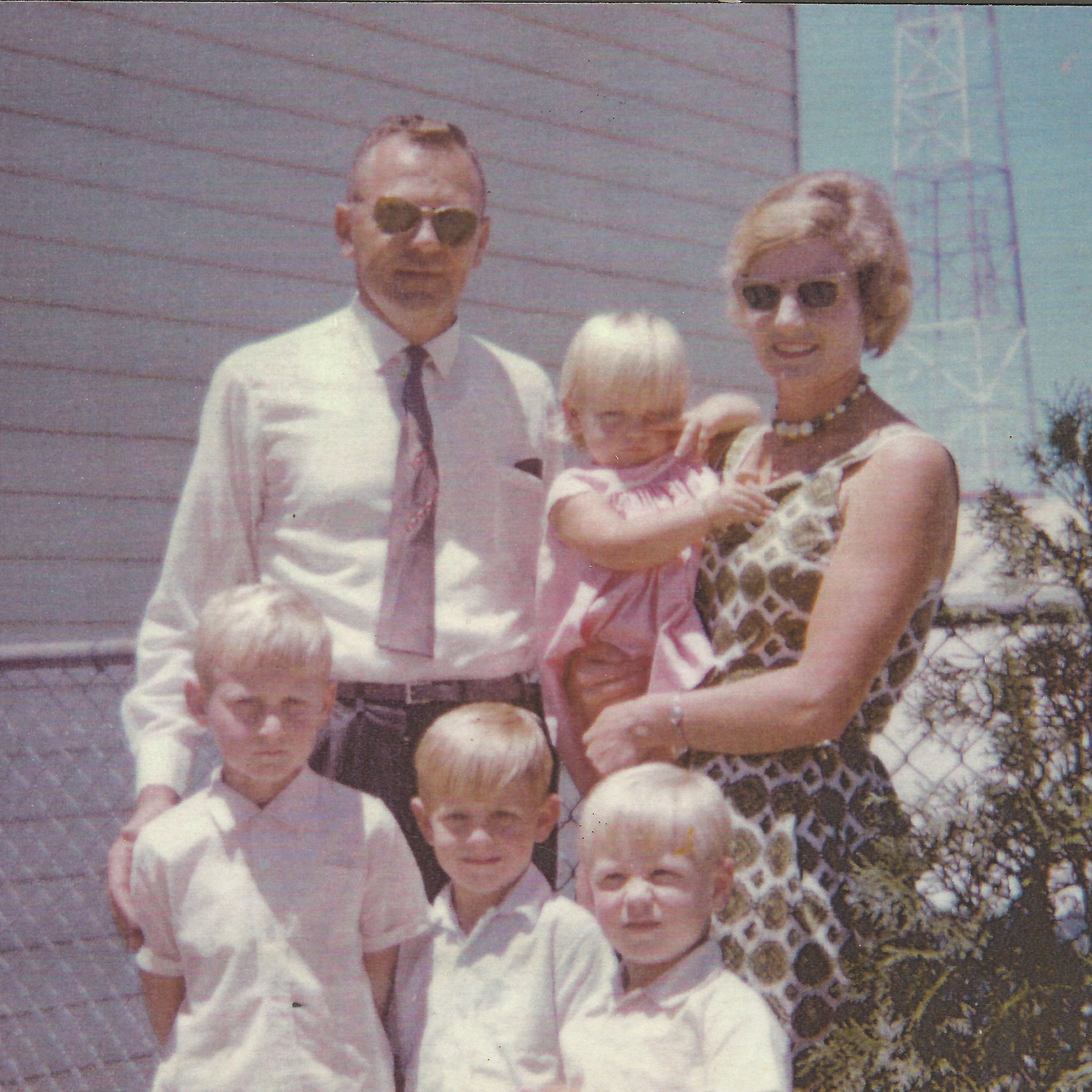 Frank Hall and family